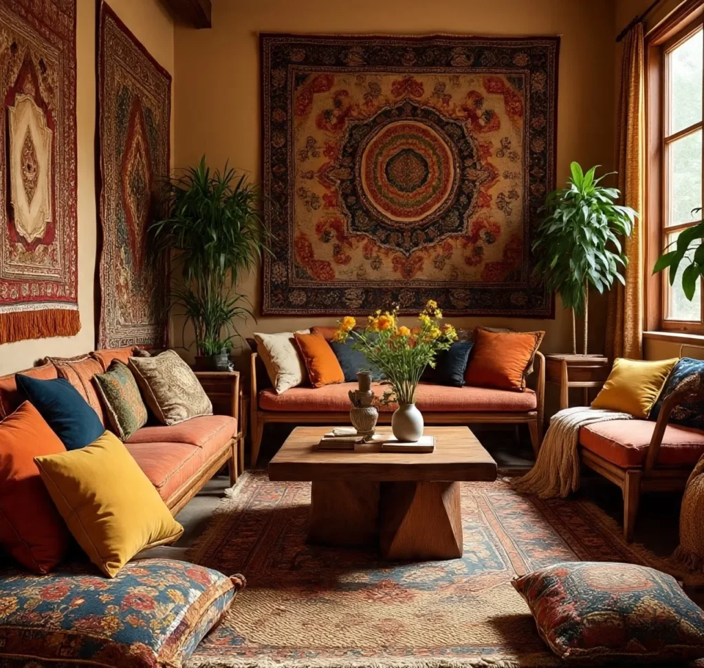1-Bohemian Living Room Ideas