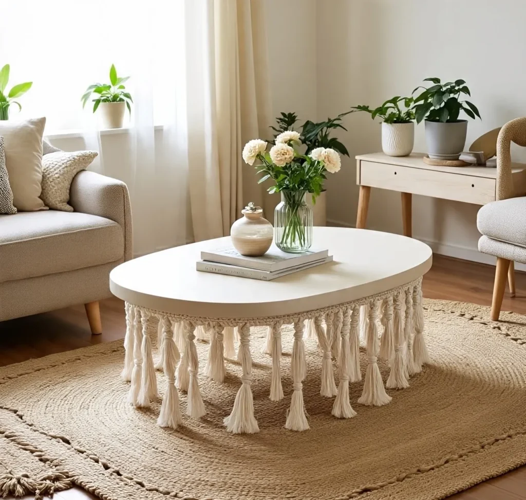 17-Boho-Chic Coffee Table Idea