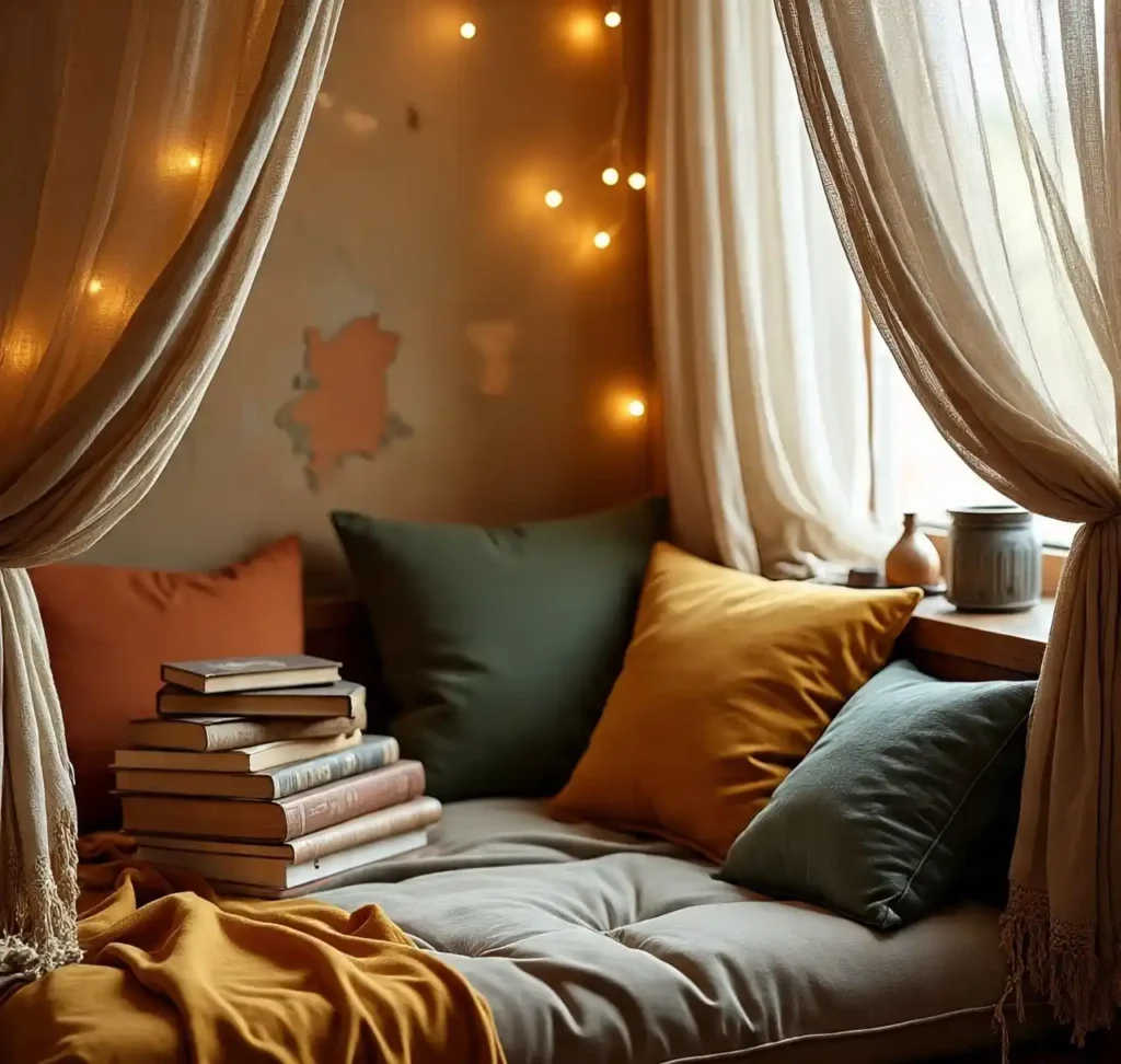 18-Boho Reading Nook Idea