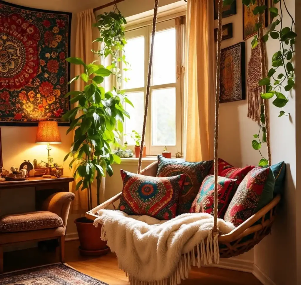 21-Boho Reading Nook Idea