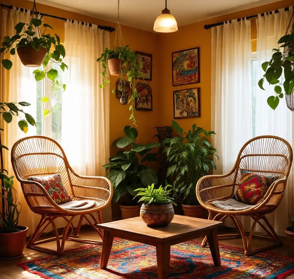 4-Bohemian Living Room Idea