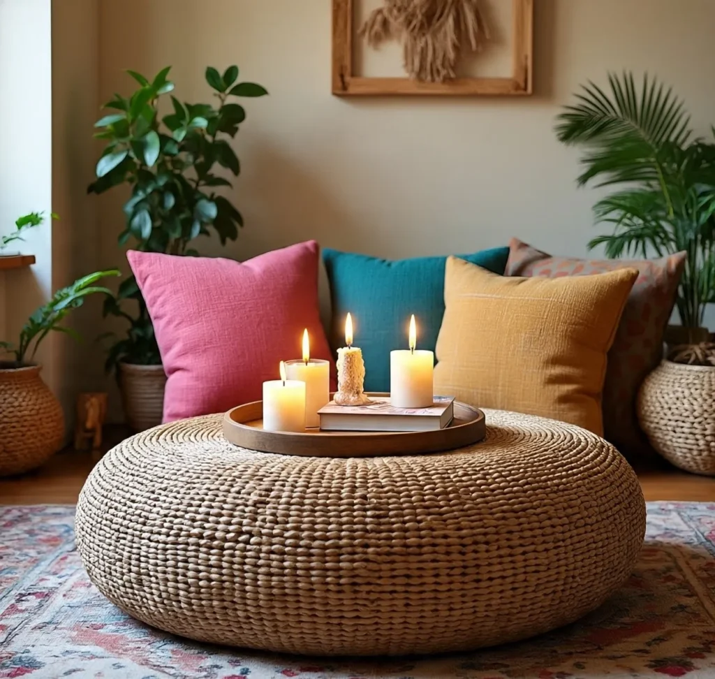 5-Boho-Chic Coffee Table Idea