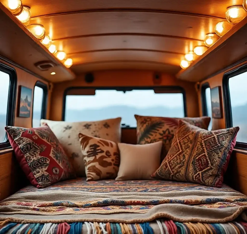 1-Bohemian Camper Van Interior Ideas