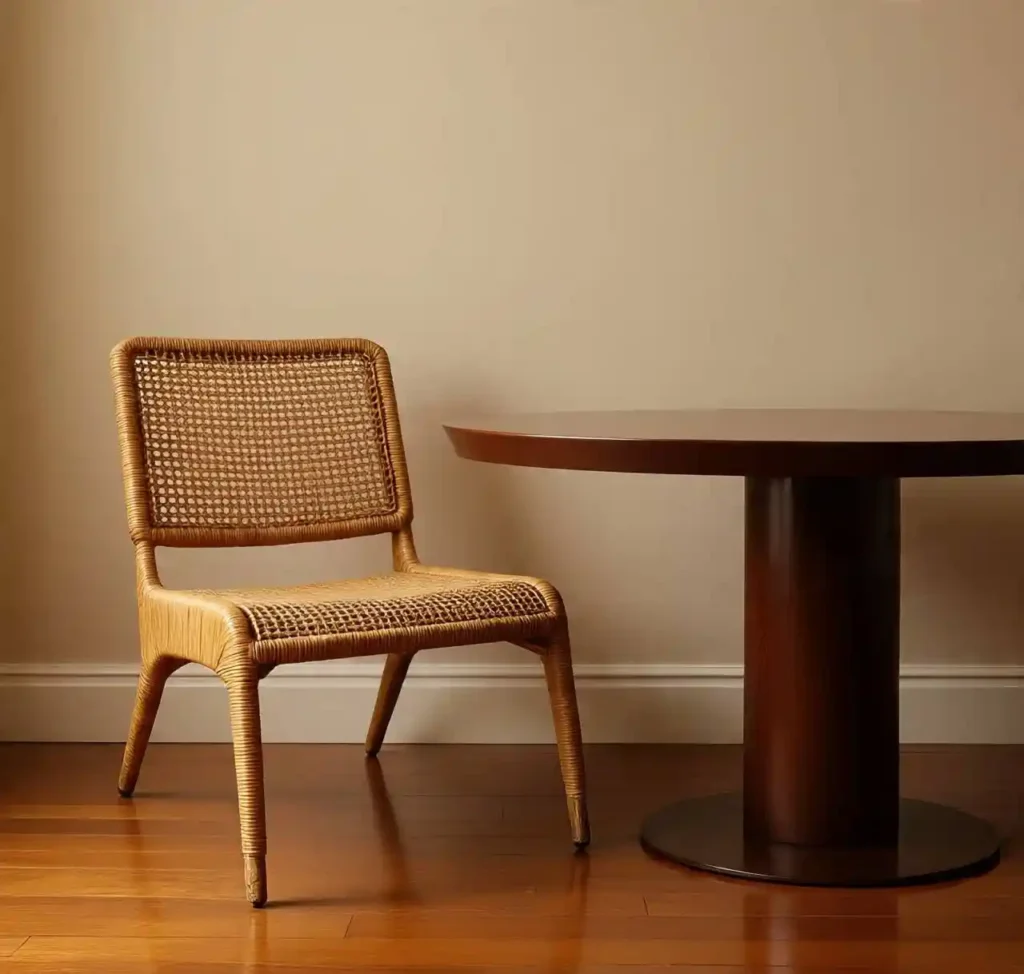 22-Boho Mid-Century Modern Living Room Idea