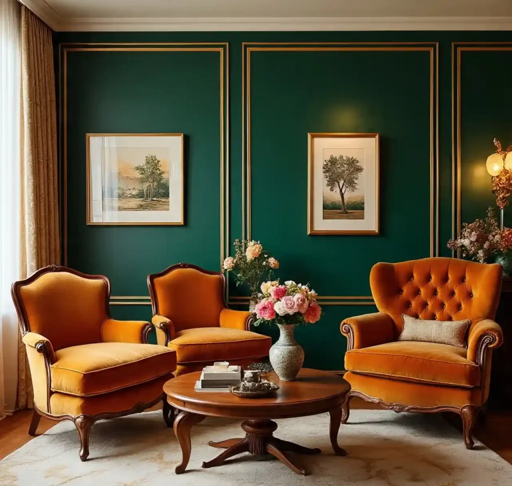 25-Green and Orange Room Ideas