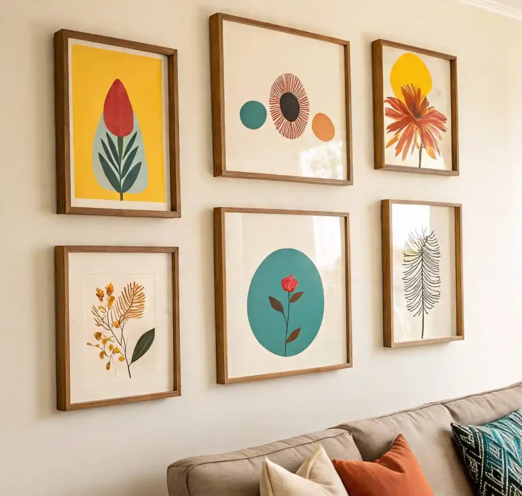 5-Boho Mid-Century Modern Living Room Idea