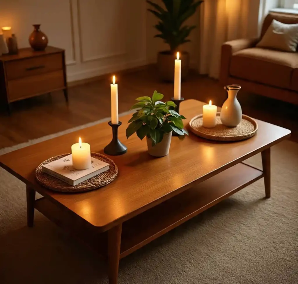 8-Boho Mid-Century Modern Living Room Idea