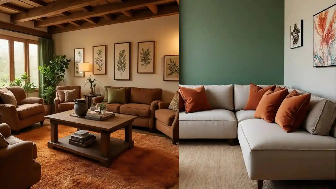 Burnt Orange and Green Living Room Ideas for a Bold & Stylish Home
