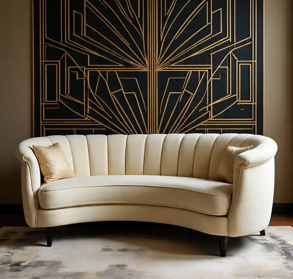 1-Curved Sofa Living Room Ideas