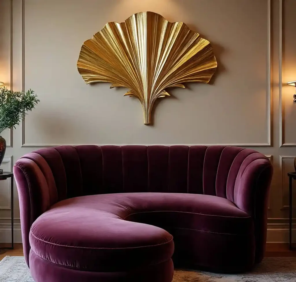 10-Curved Sofa Living Room Idea