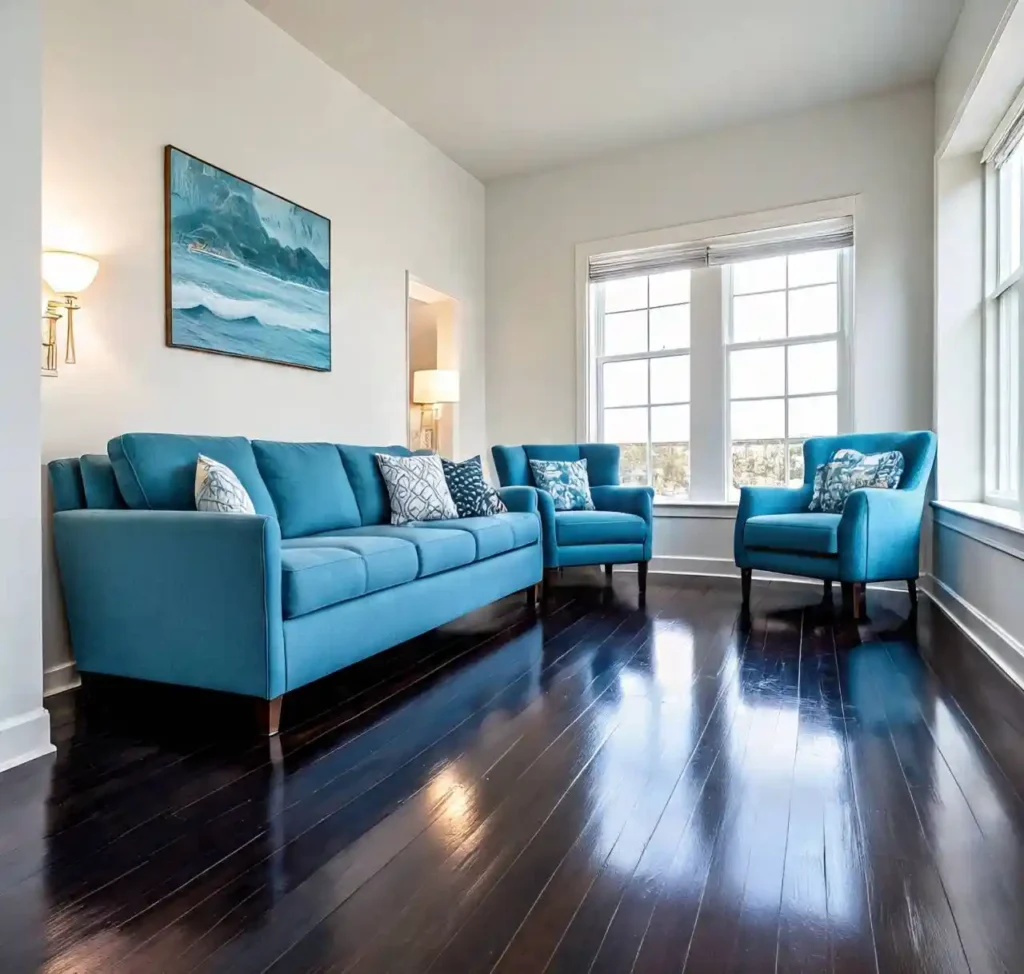 11-Black Hardwood Floor Idea