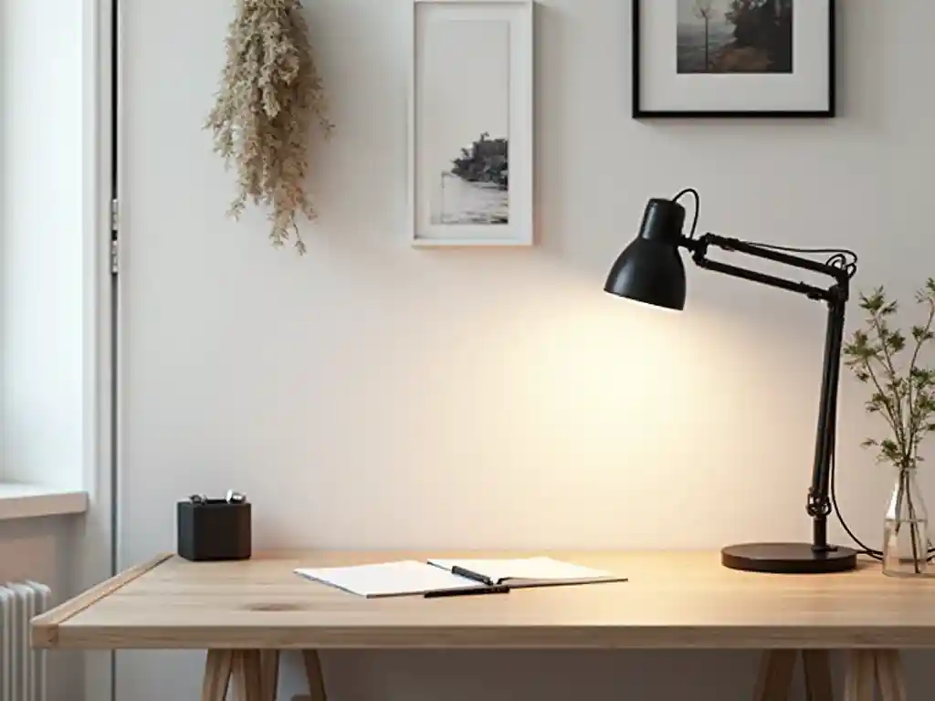 11-Scandinavian Home Office Design Idea