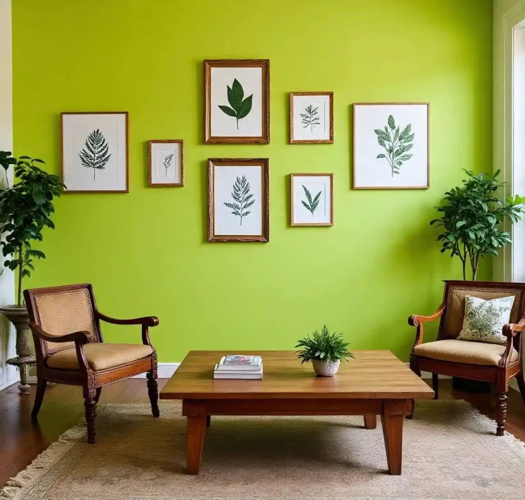 12-Lime Green Living Room Idea