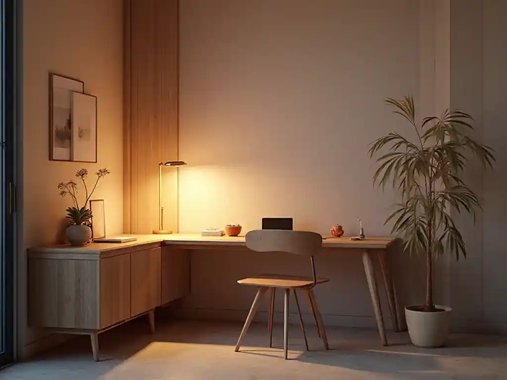 12-Scandinavian Home Office Design Idea