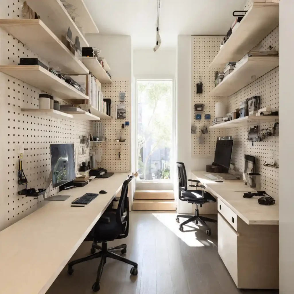 12-Shared Home Office Idea