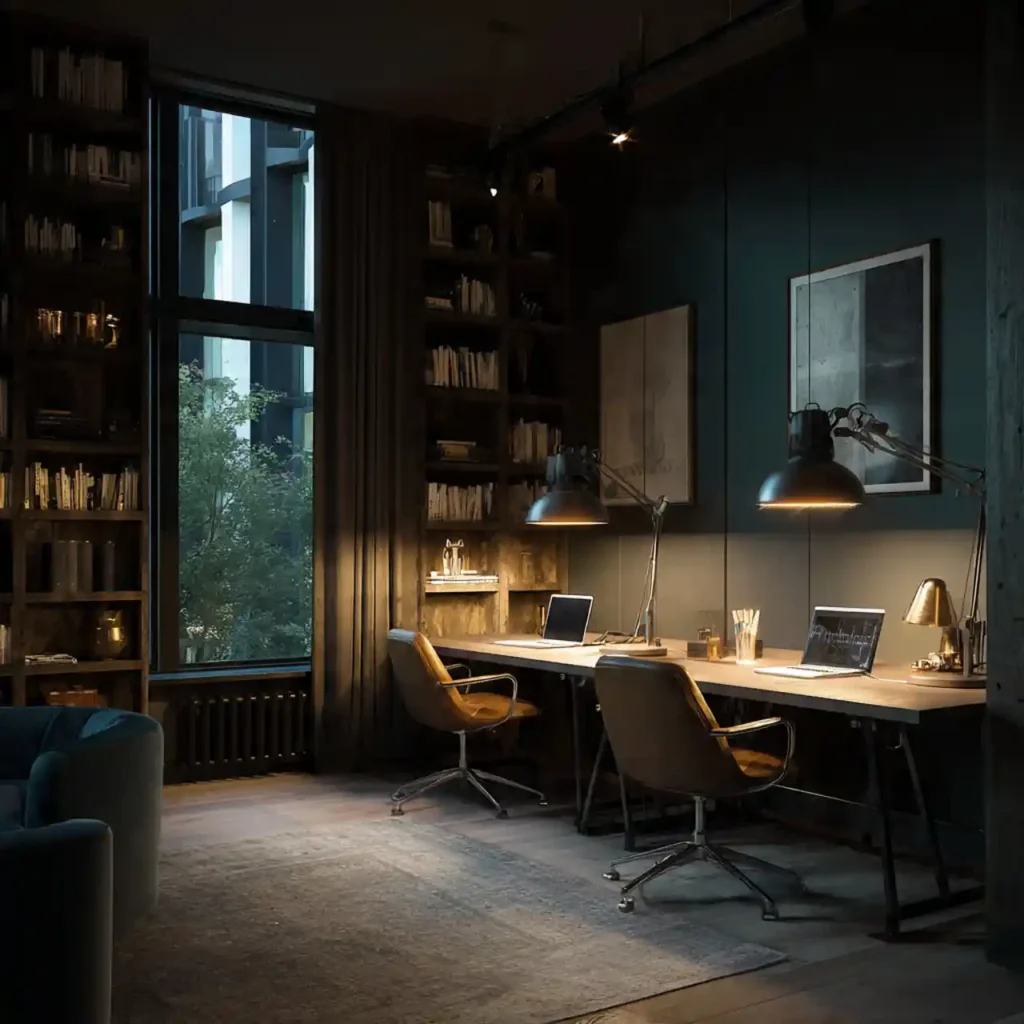 13-Shared Home Office Idea