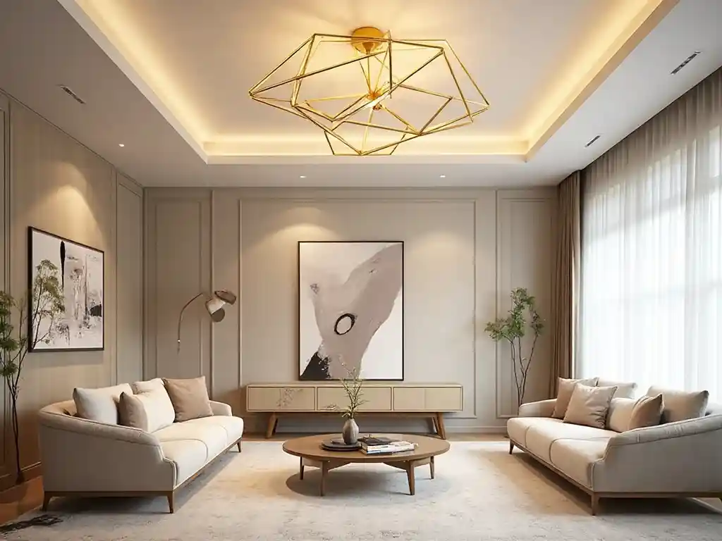 15-Modern Ceiling Light Idea