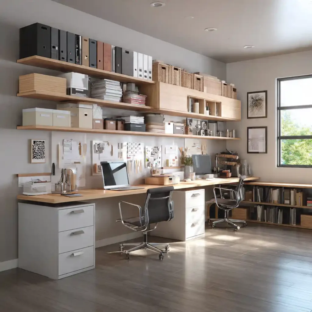 15-Shared Home Office Idea