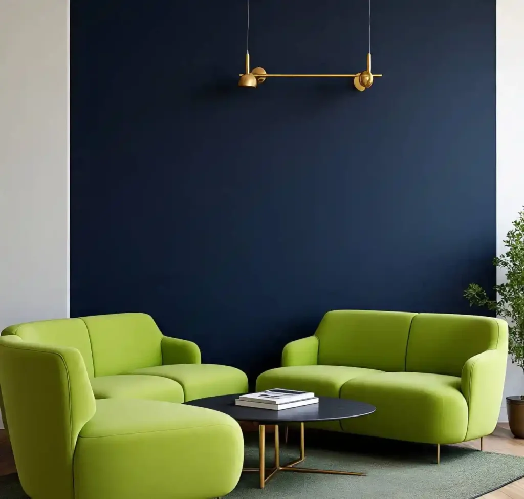 16-Lime Green Living Room Idea