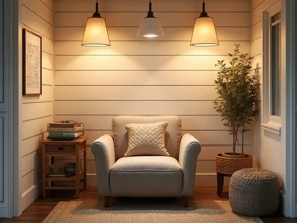 16-Shiplap Accent Wall Idea