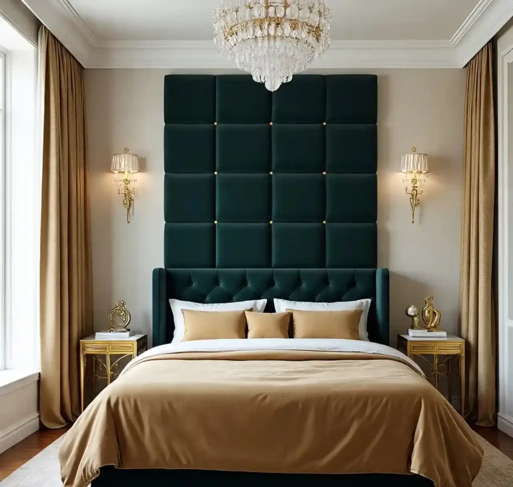 17-Dark Green Bedroom Idea