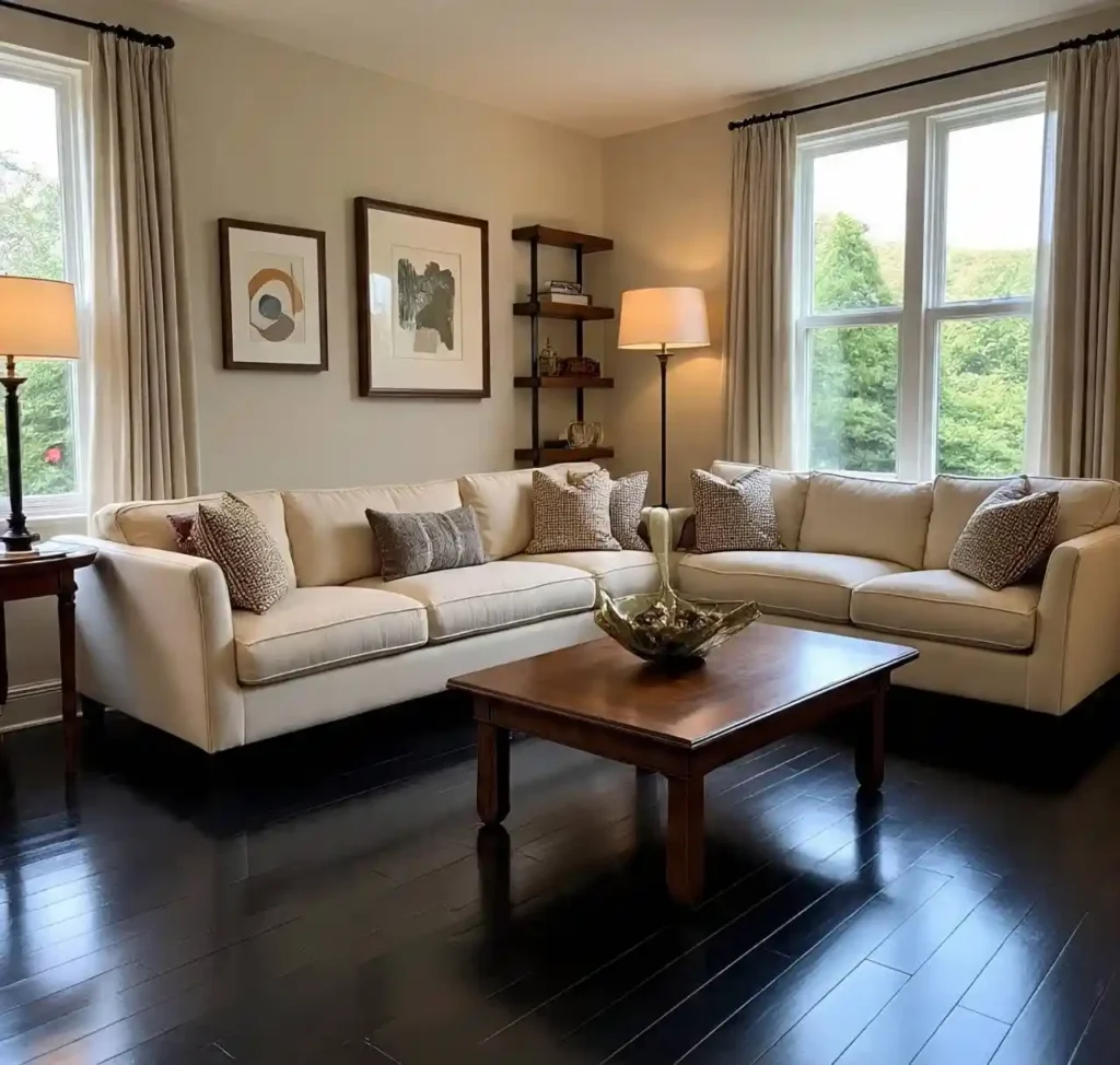 18-Black Hardwood Floor Idea