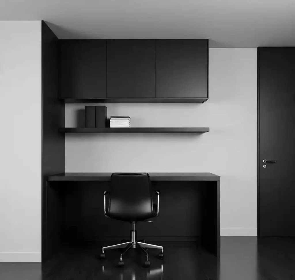 18-Black Iron Ore Office Decor Idea