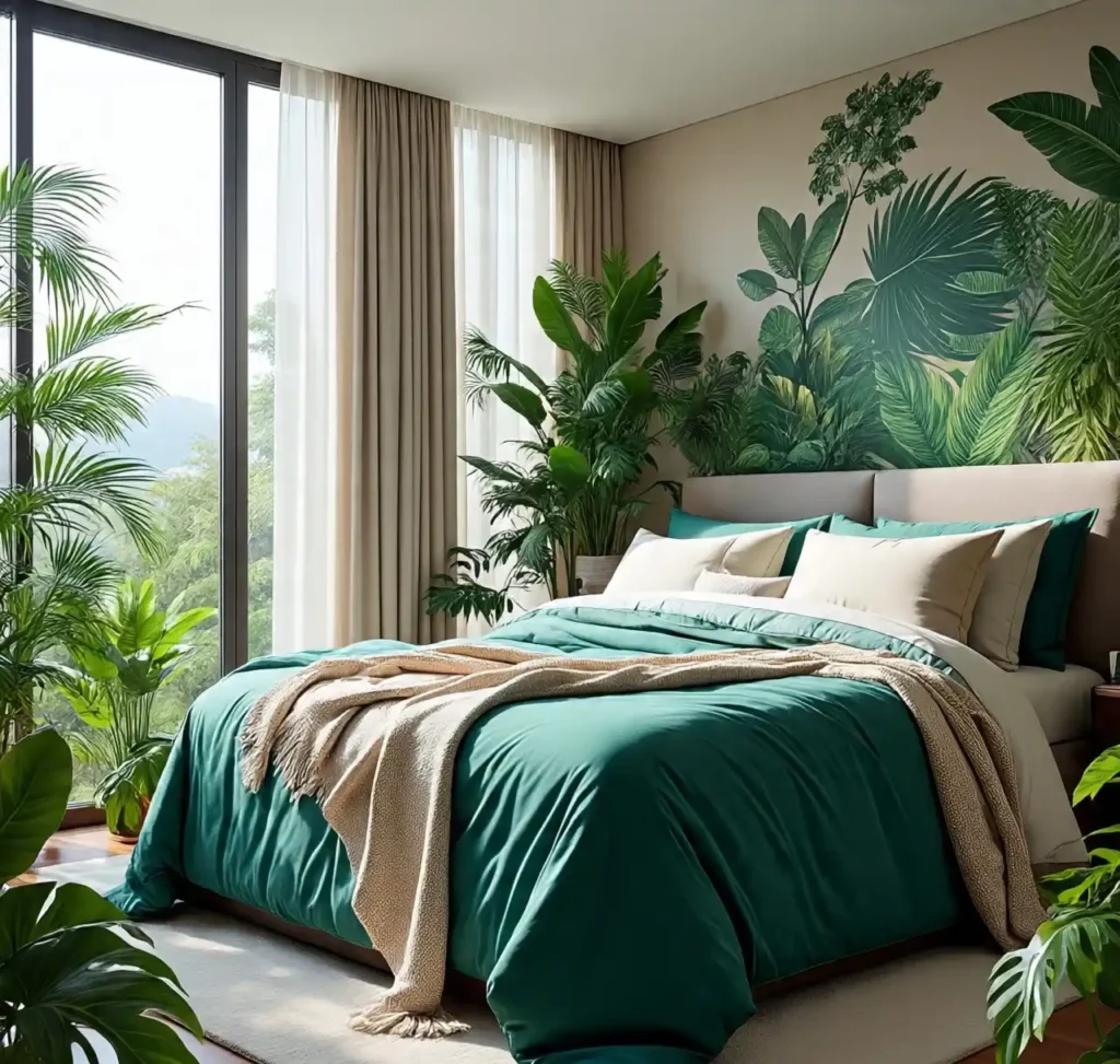 19-Rainforest Bedroom Retreat Idea
