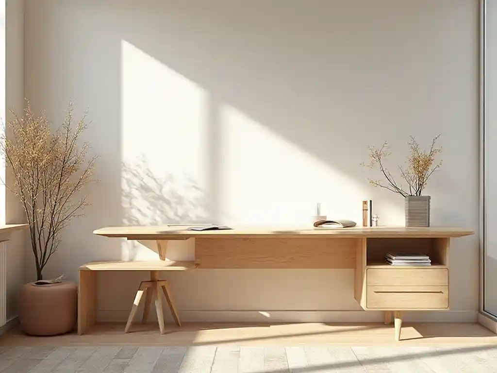 19-Scandinavian Home Office Design Idea