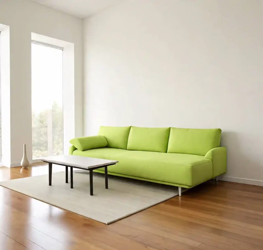 2-Lime Green Living Room Idea