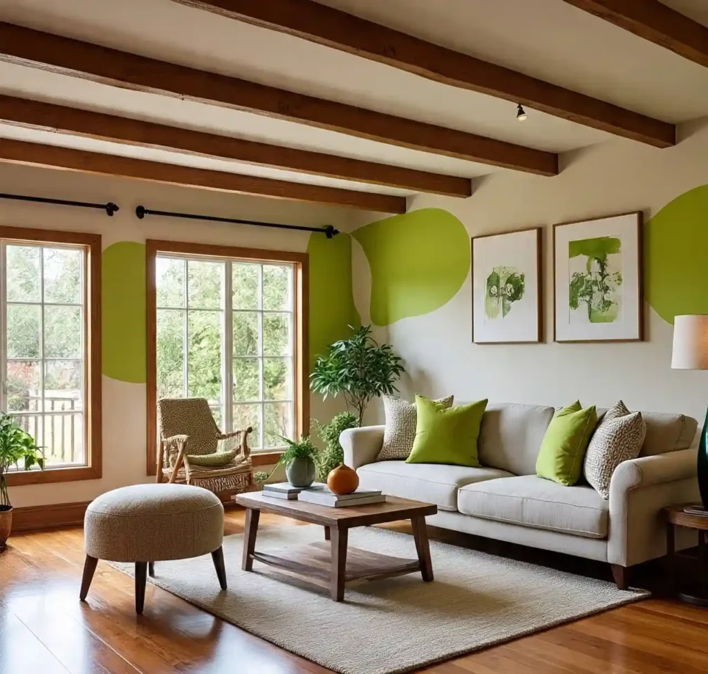 20-Lime Green Living Room Idea