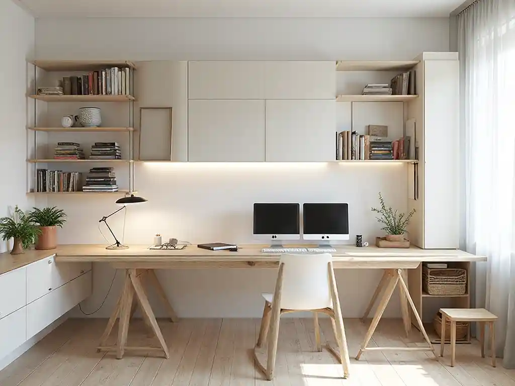 20-Scandinavian Home Office Design Idea
