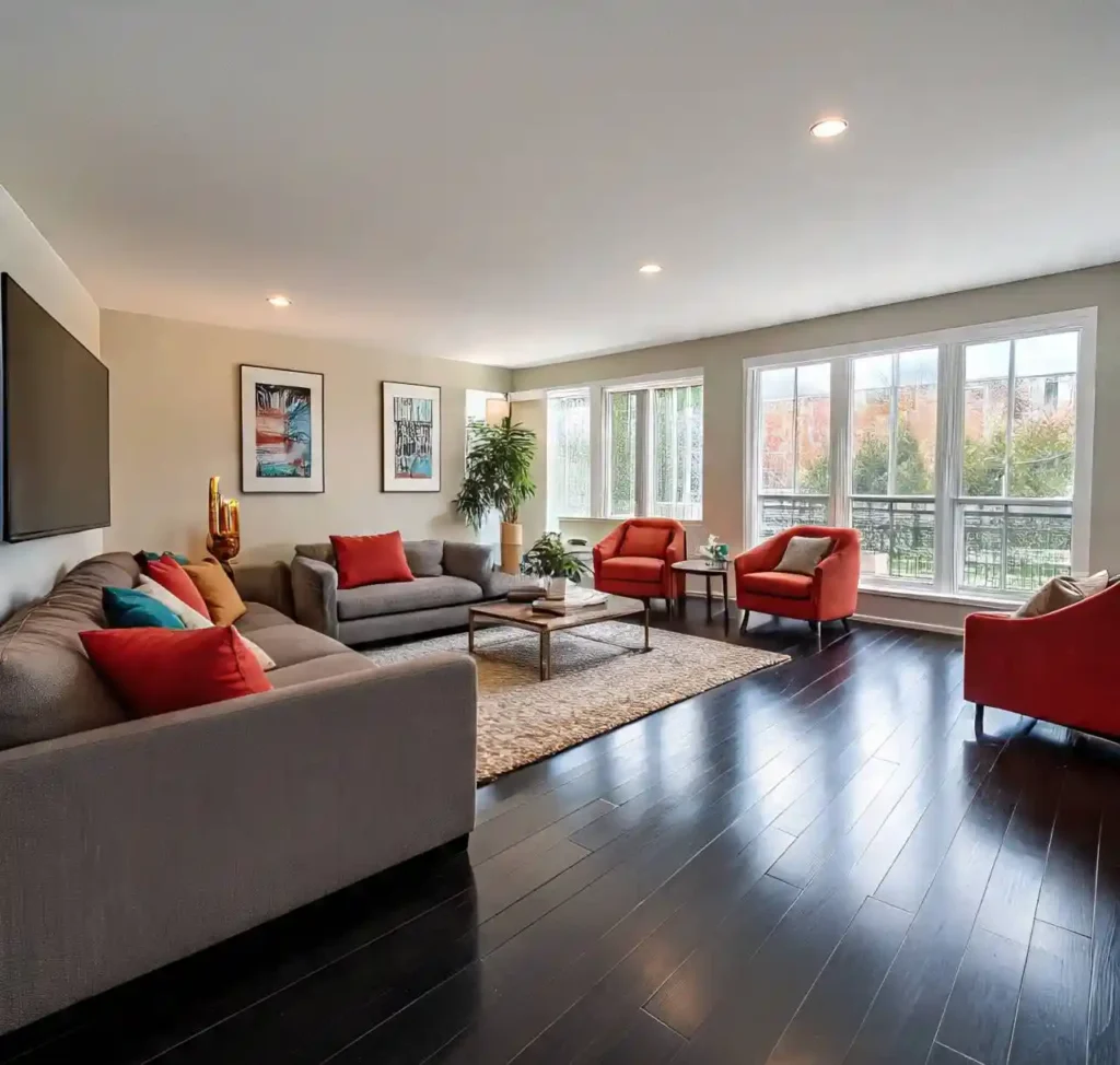 21-Black Hardwood Floor Idea