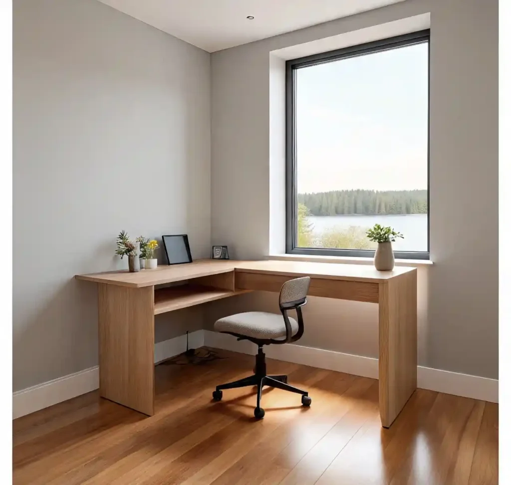 22-Scandinavian Home Office Design Idea