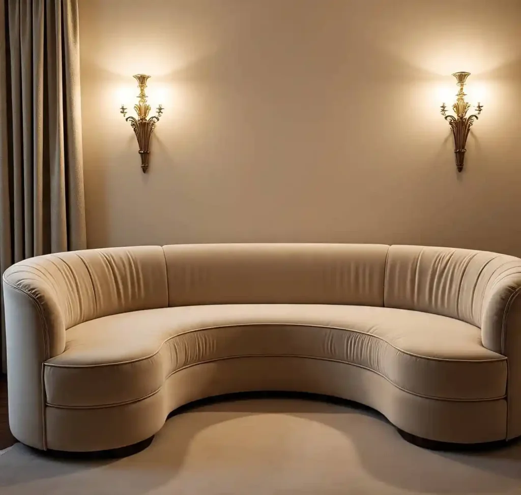 23-Curved Sofa Living Room Idea