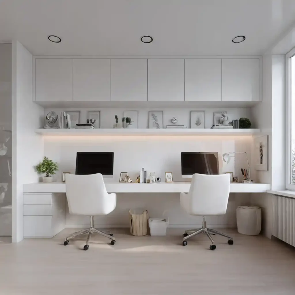 24-Shared Home Office Idea