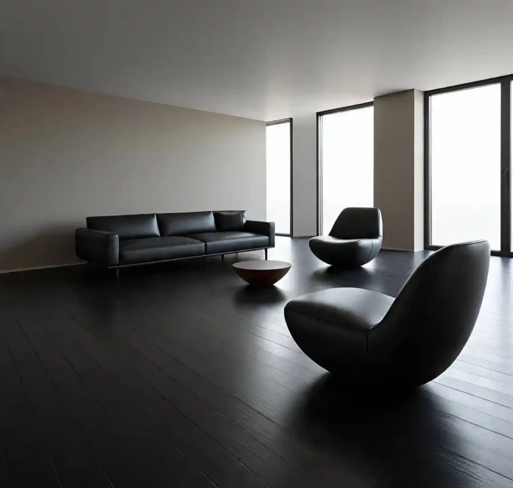 25-Black Hardwood Floor Ideas