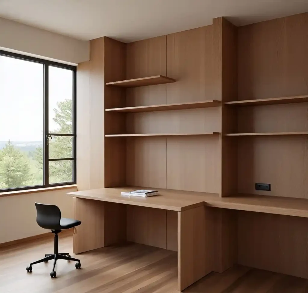 27-Scandinavian Home Office Design Idea