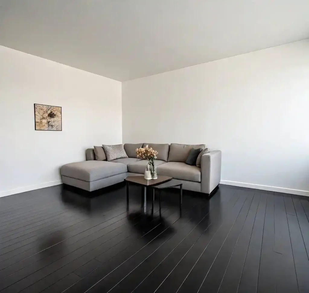 3-Black Hardwood Floor Idea
