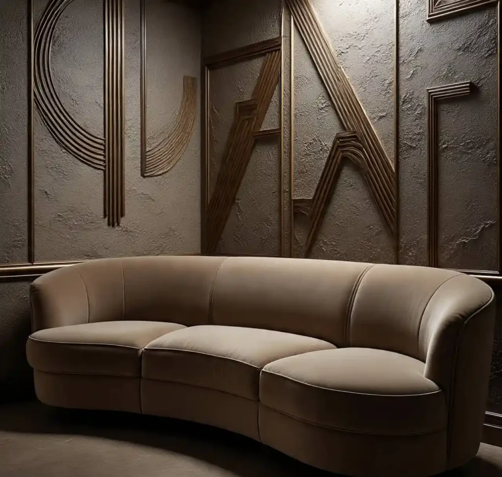 3-Curved Sofa Living Room Idea