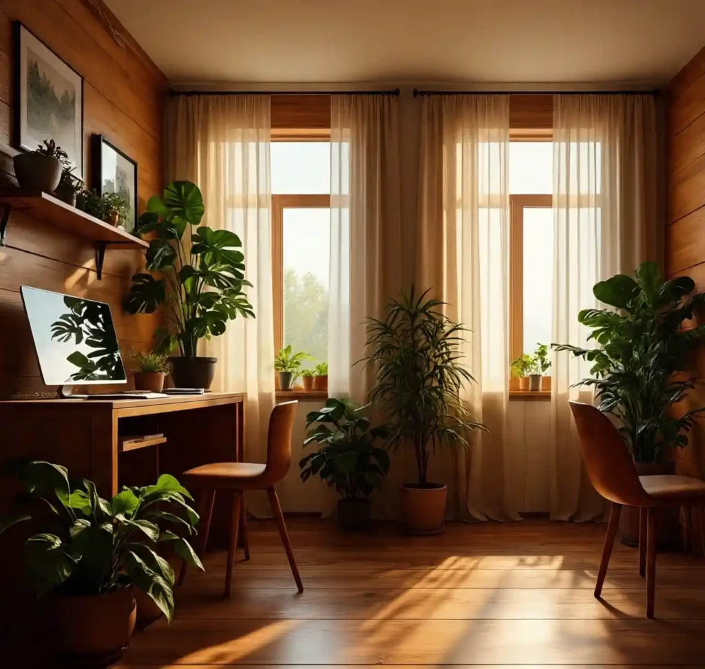 30-Scandinavian Home Office Design Idea