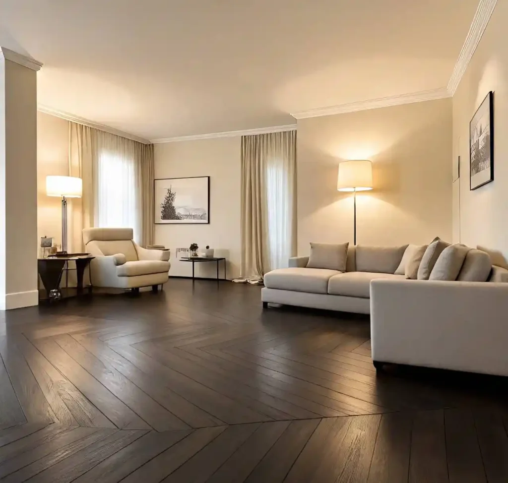 4-Black Hardwood Floor Idea