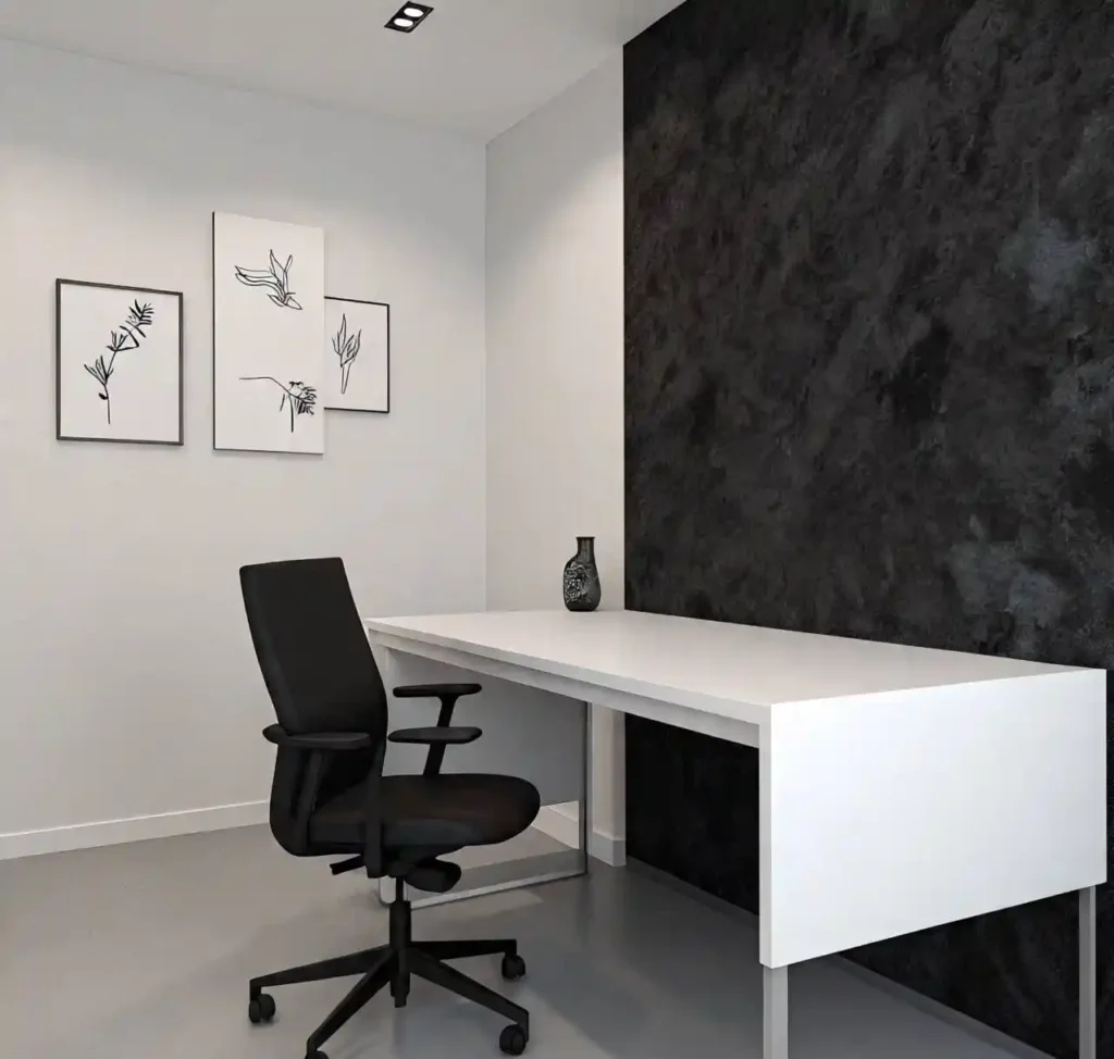4-Black Iron Ore Office Decor Idea