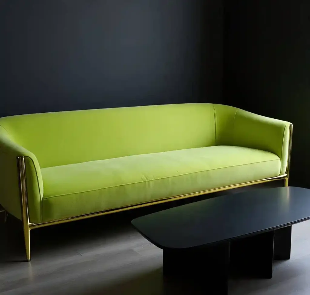 4-Lime Green Living Room Idea