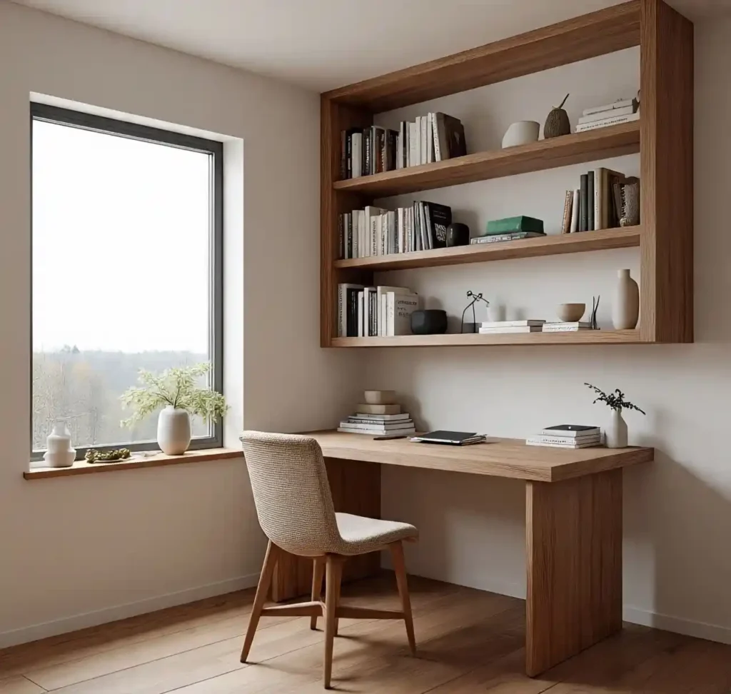 4-Scandinavian Home Office Design Idea