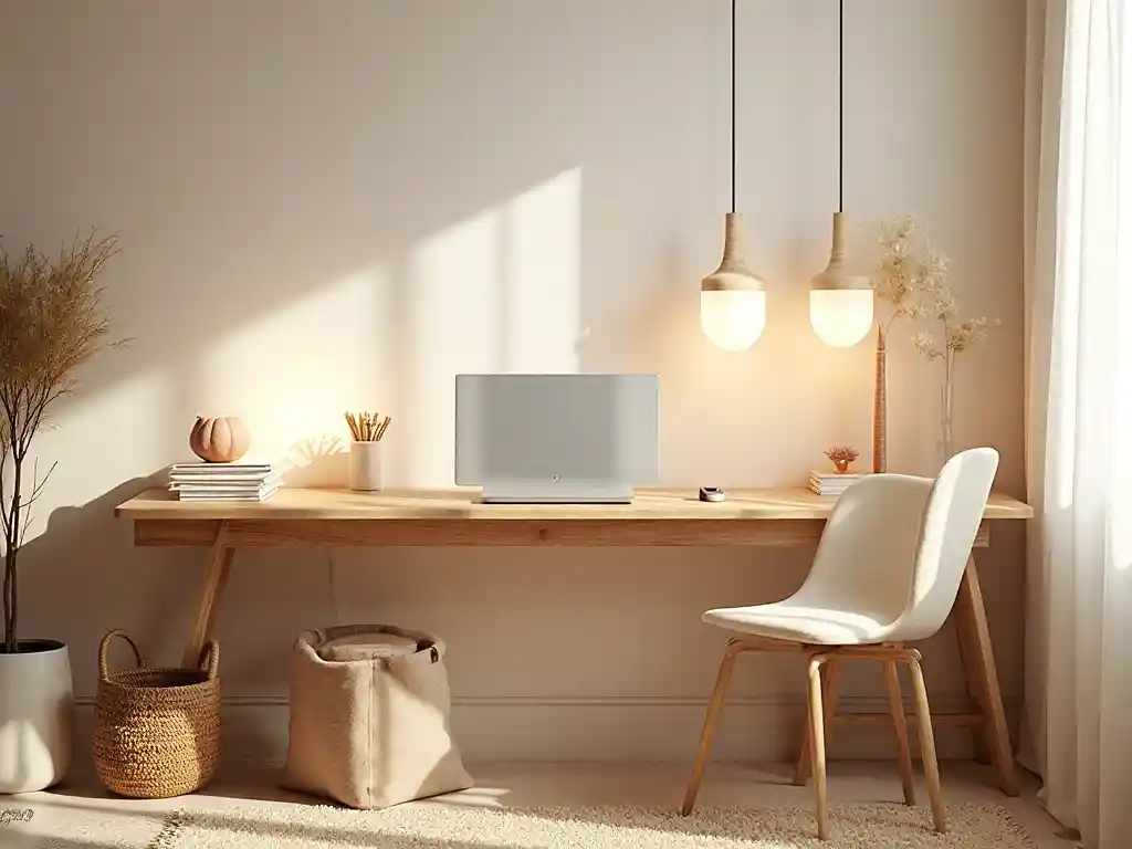 6-Scandinavian Home Office Design Idea