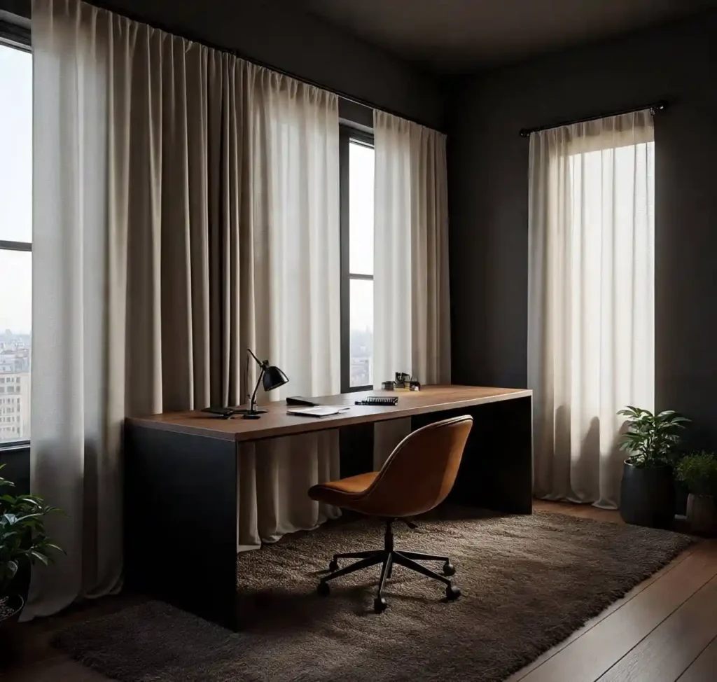 7-Black Iron Ore Office Decor Idea