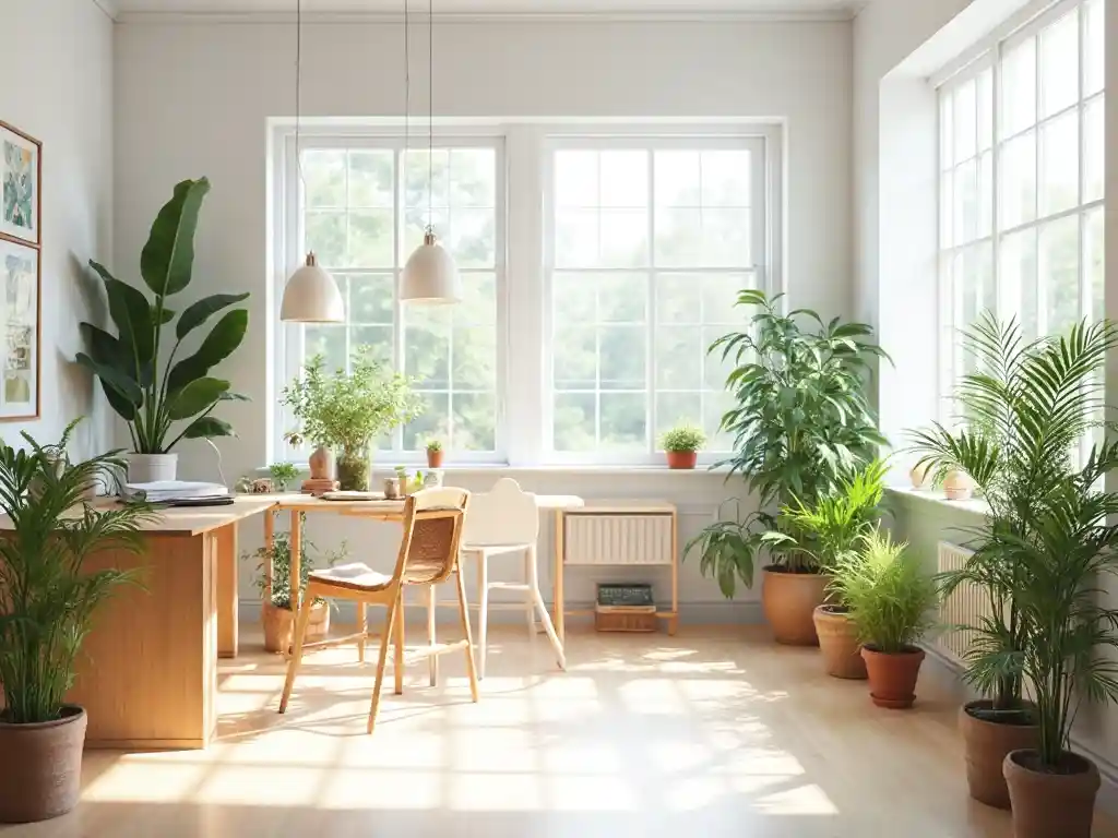 7-Scandinavian Home Office Design Idea