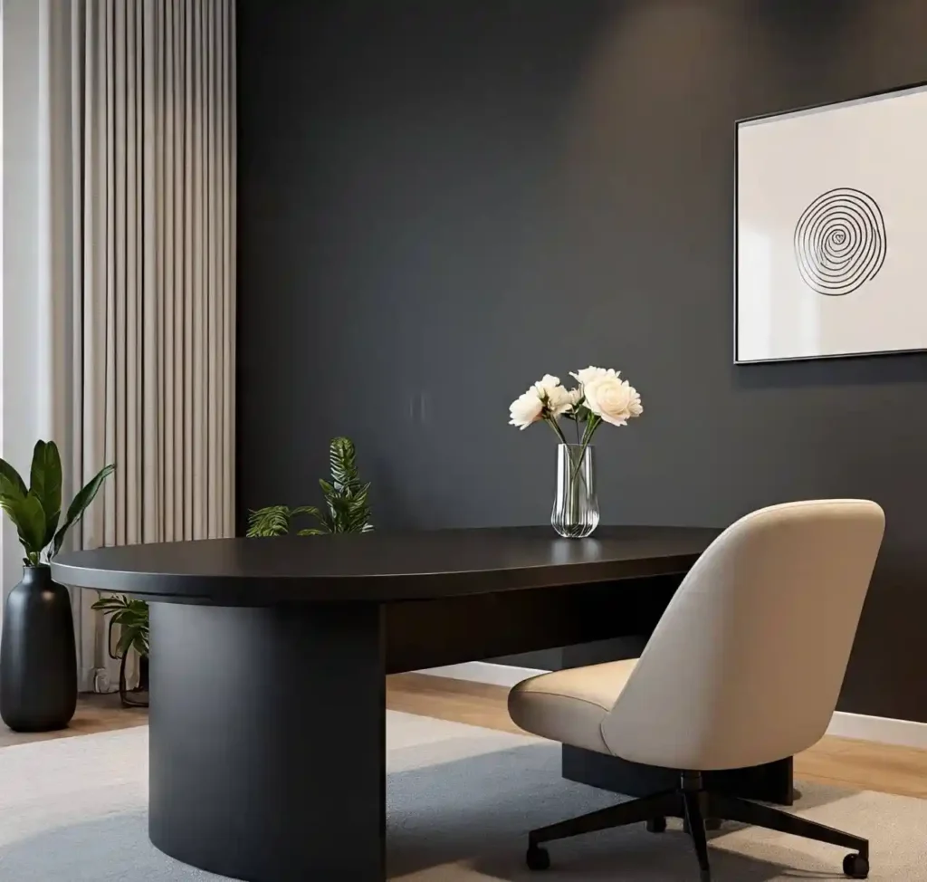 8-Black Iron Ore Office Decor Idea