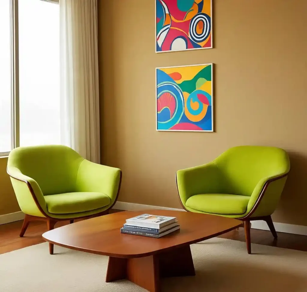 8-Lime Green Living Room Idea